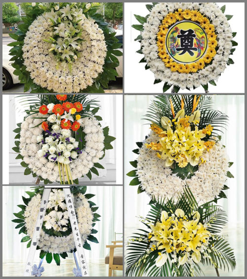 湖北孝感市云梦县清明河乡张夏村花圈速递